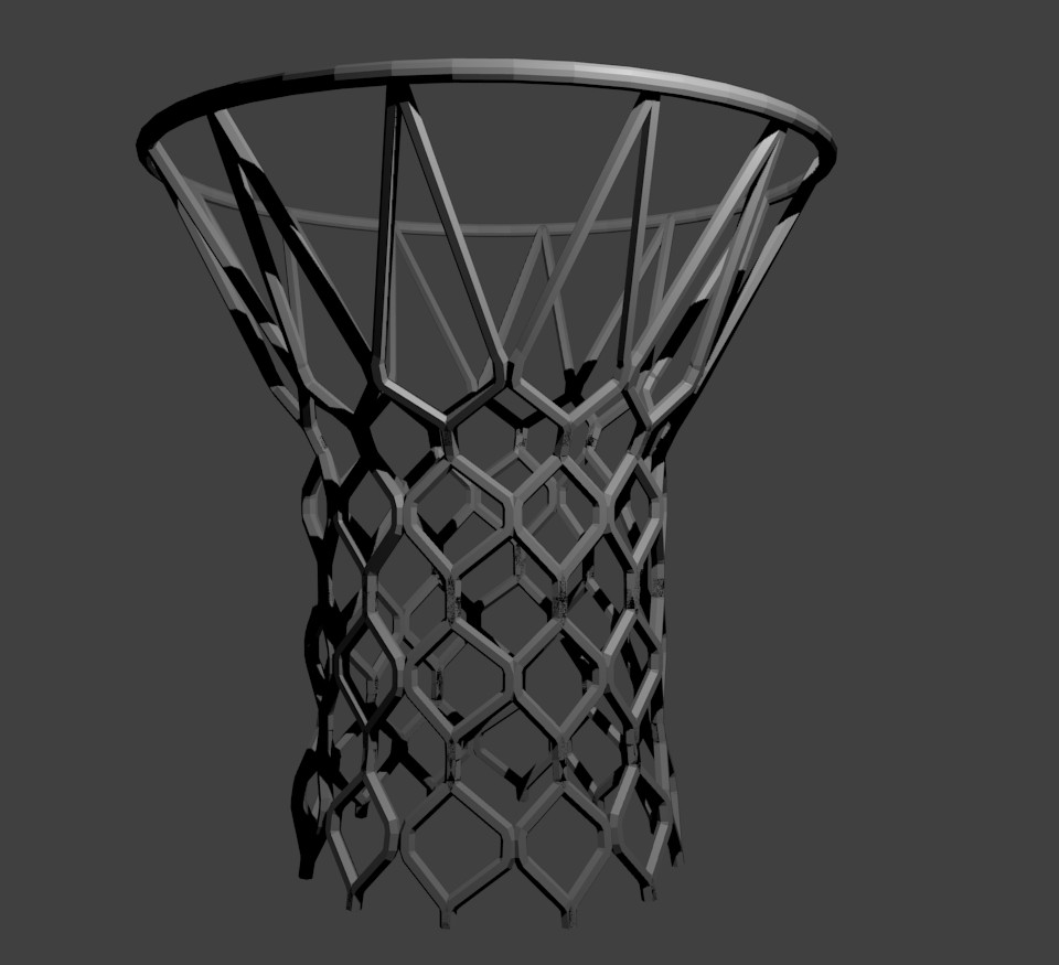 Basketball net and rim preview image 1